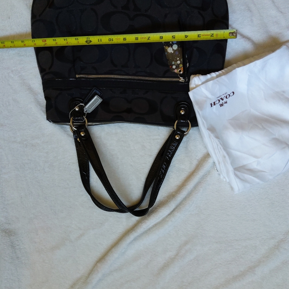 Coach purse black with dust bag 😍 - Picture 7 of 9